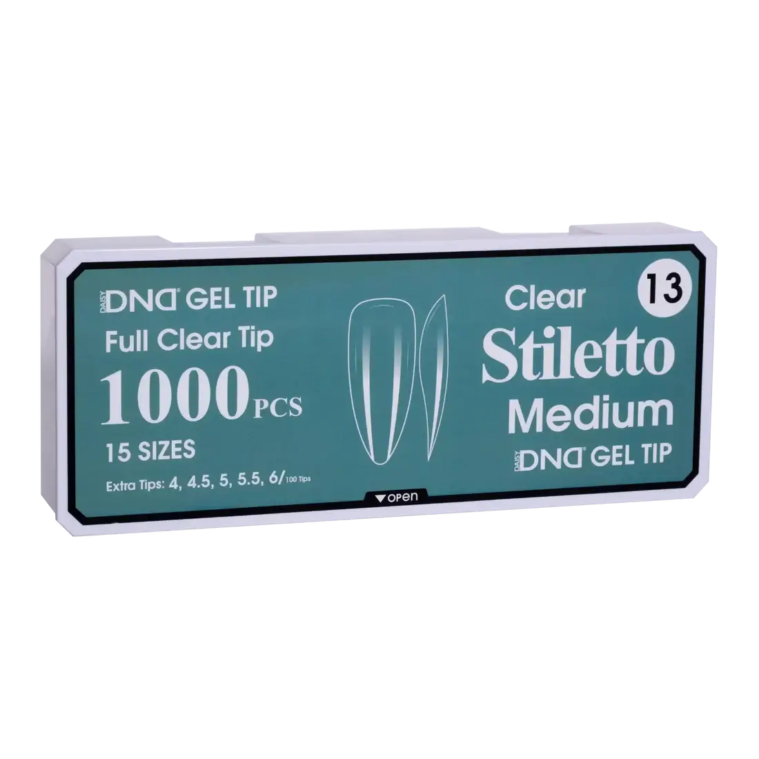 DND Soft Gel Tips - Stiletto Medium #13