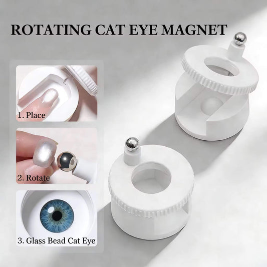 Nail Cat Eye Magnet 360° Rotating + Extra Round Ball #7450-6 Premier Nail Supply