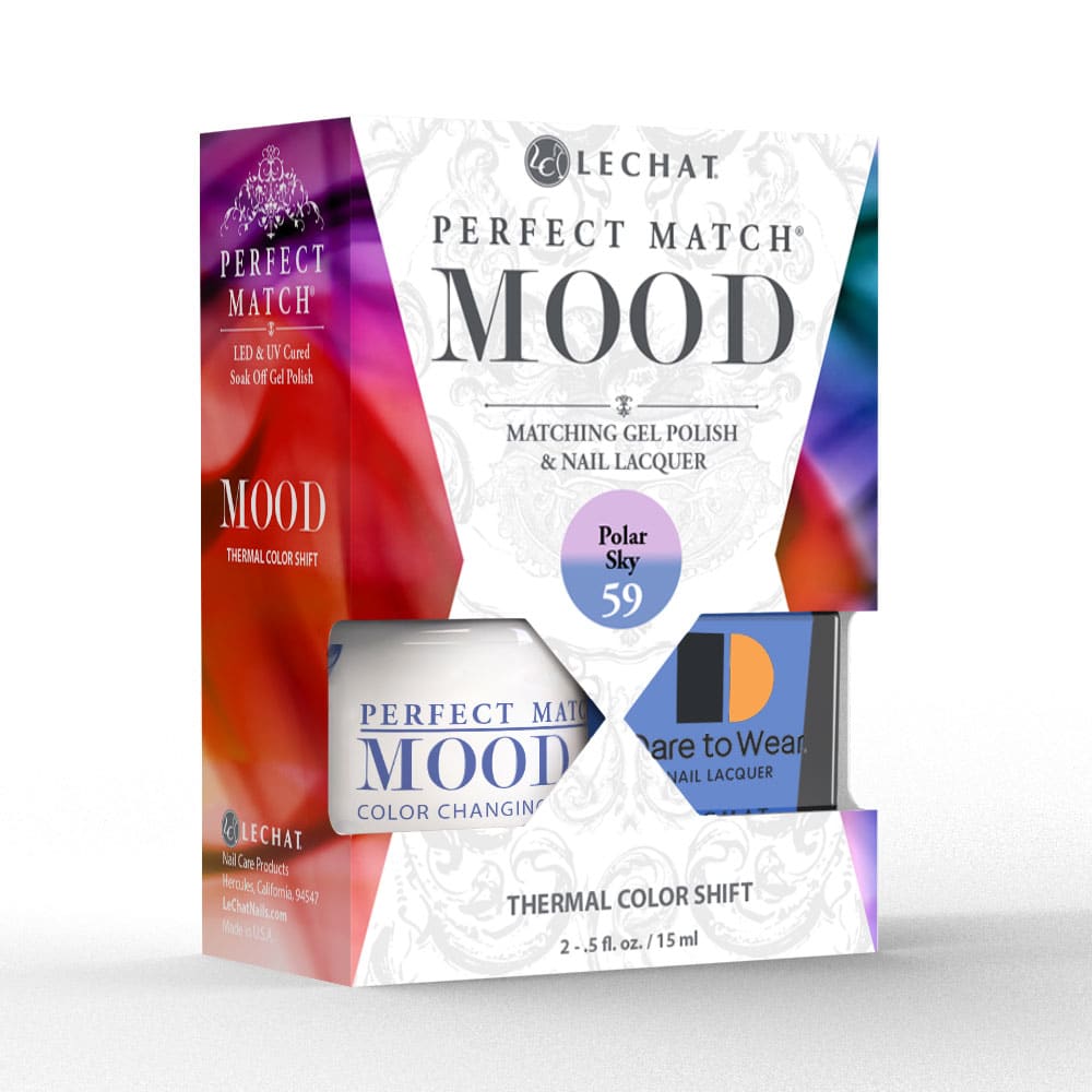 Lechat Perfect Match Mood Color Changing Gel Polish - Polar Sky 0.5 oz - #PMMDS59 Lechat