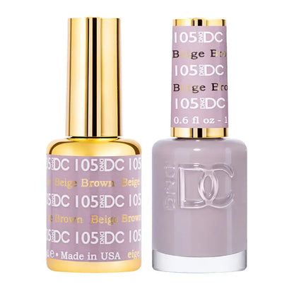 DND DC Gel Nail Polish -  Beige Brown #105 DND