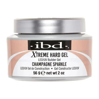 IBD Xtreme Hard Gel LED/UV Builder Gel - Champagne Sparkle 2oz #23624-18 ibd