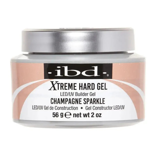 IBD Xtreme Hard Gel LED/UV Builder Gel - Champagne Sparkle 2oz #23624-18 ibd