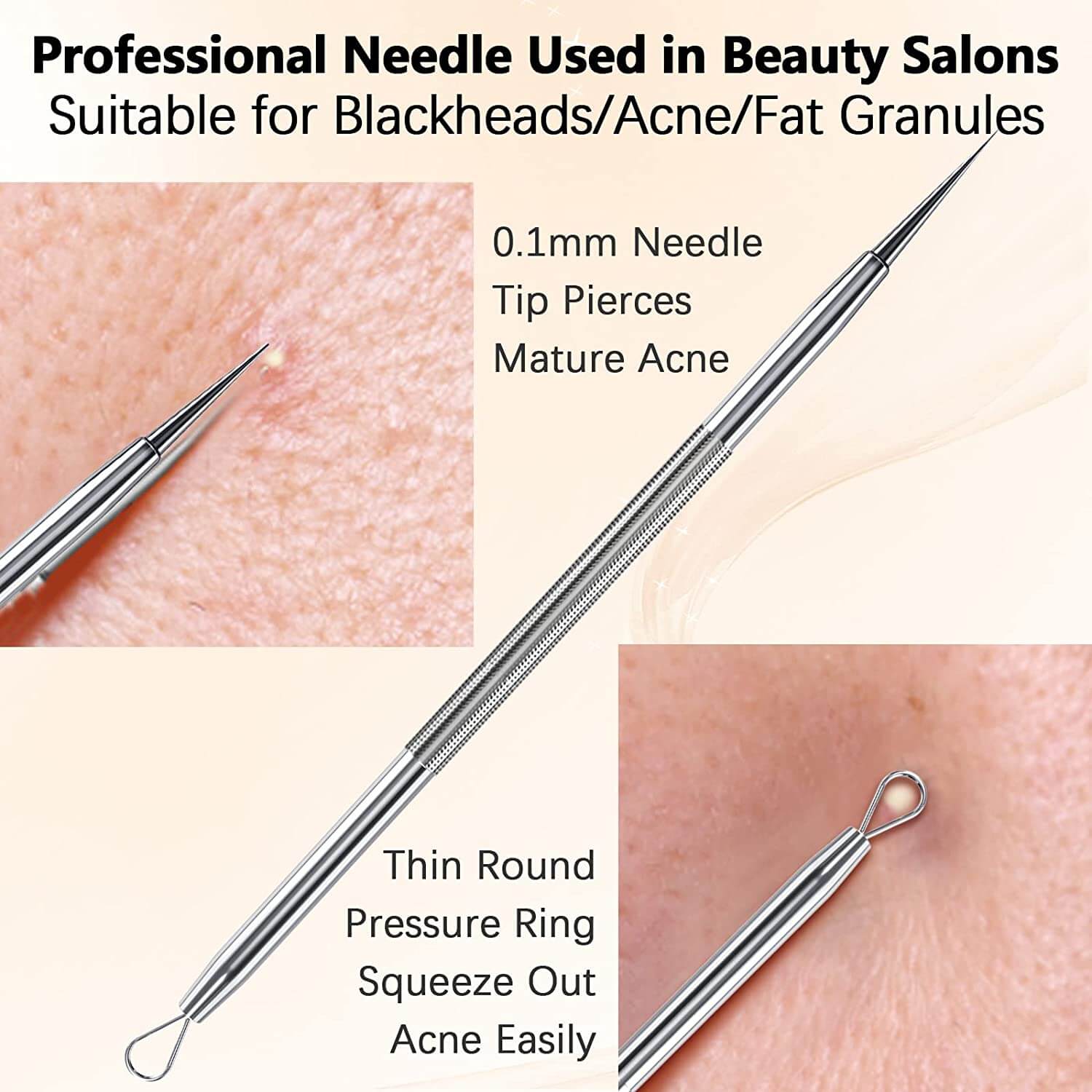 Blackhead remover Gold tool #6186-3 Premier Nail Supply
