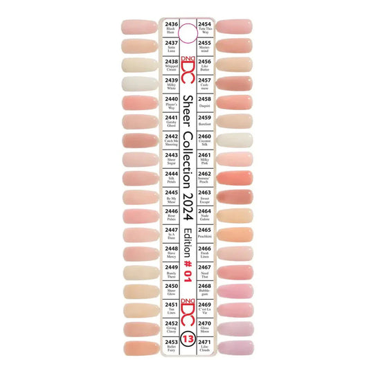 DND - DC Gecolor Duo Sheer Collection Swatch – Single – 13 DND