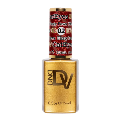 DND - Diva 9D Gelcolor Cat Eye Glassball #02 - Fiesty Paws DND