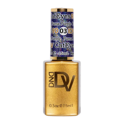 DND - Diva 9D Gelcolor Cat Eye Glassball #03 - Puma Purple DND