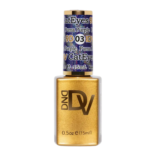 DND - Diva 9D Gelcolor Cat Eye Glassball #03 - Puma Purple DND