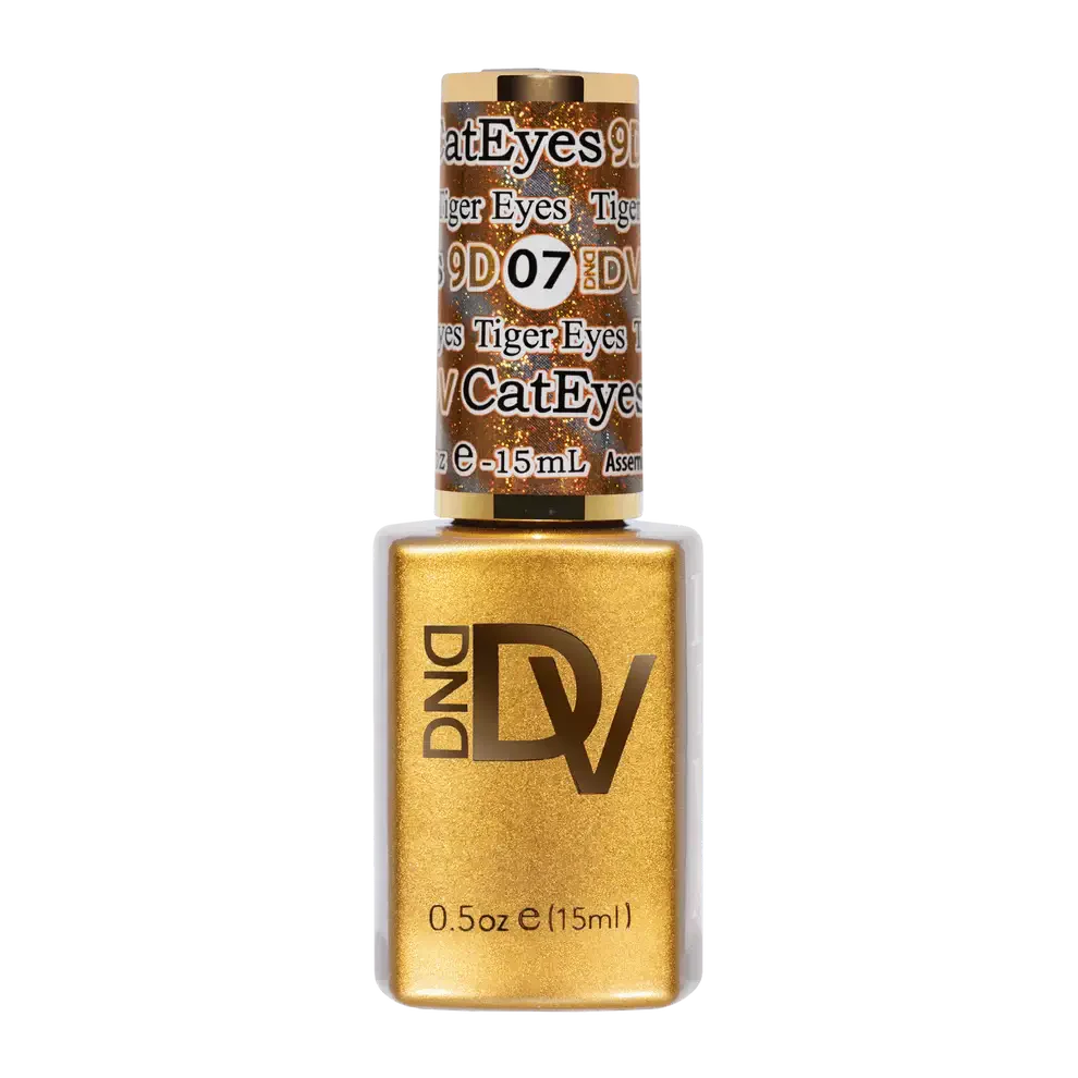 DND - Diva 9D Gelcolor Cat Eye Glassball #07 - Tiger Eyes DND