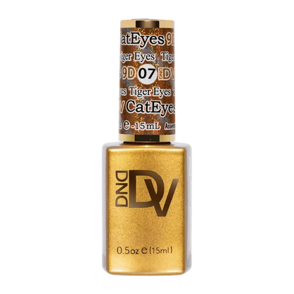 DND - Diva 9D Gelcolor Cat Eye Glassball #07 - Tiger Eyes DND