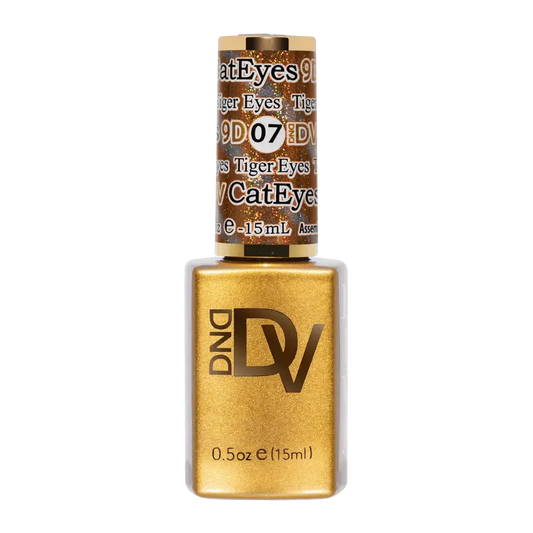 DND - Diva 9D Gelcolor Cat Eye Glassball #07 - Tiger Eyes DND
