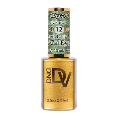 DND - Diva 9D Gelcolor Cat Eye Glassball #12 - Leafy Prowl DND