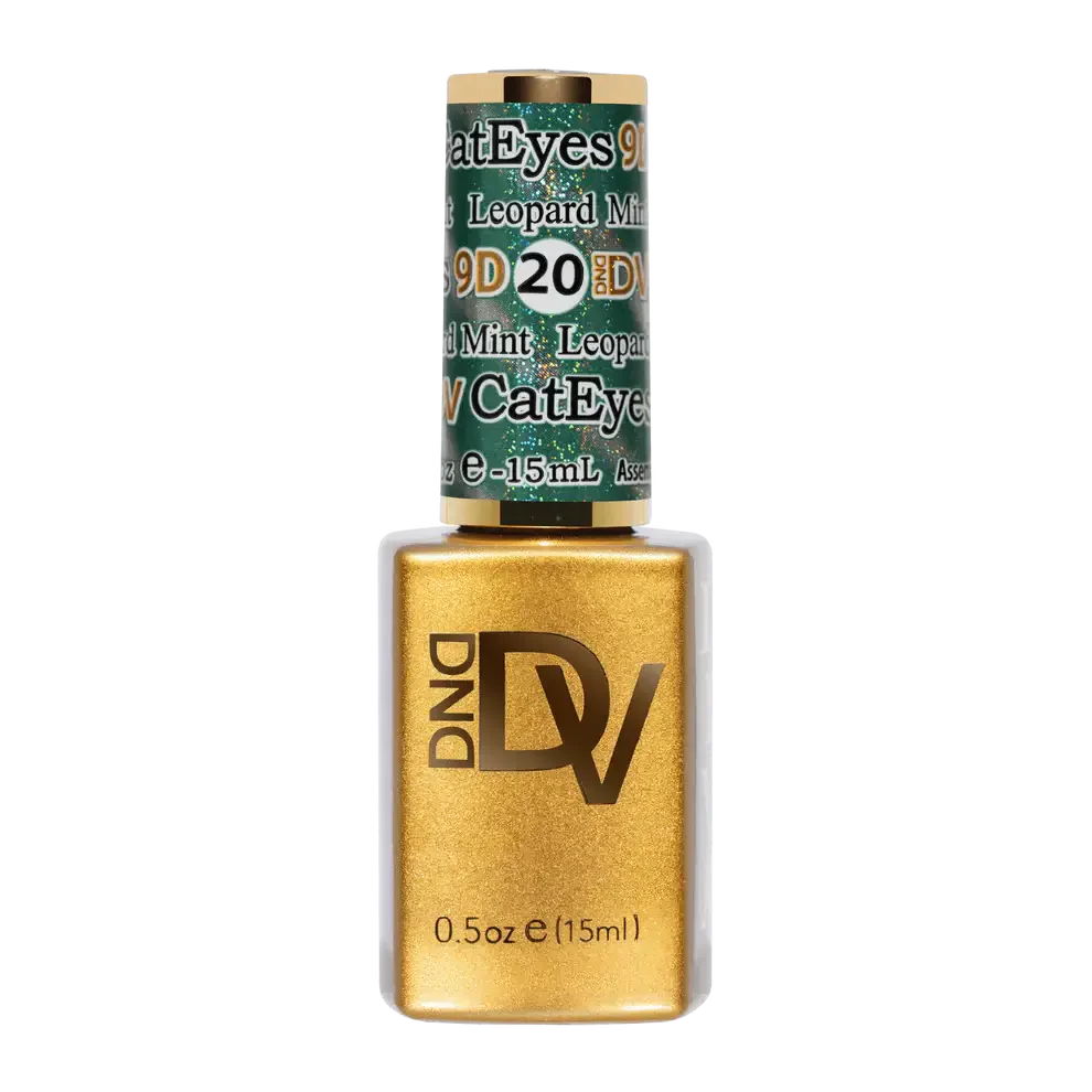DND - Diva 9D Gelcolor Cat Eye Candy #20 - Leopard Mint DND