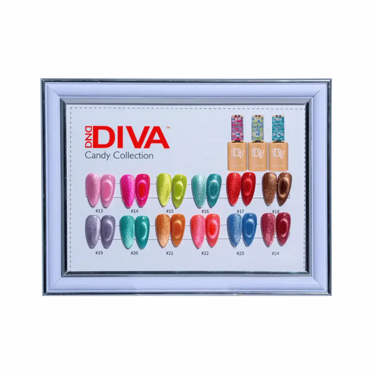 DIVA Framed Color Chart — 9D Cat Eye Candy DND