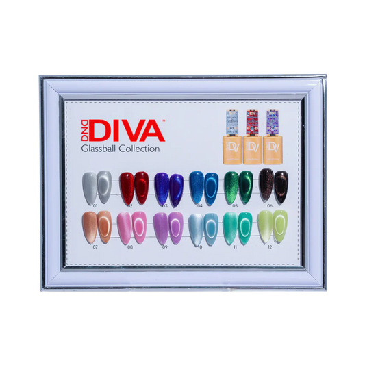 DIVA Framed Color Chart — 9D Cat Eye Glassball DND