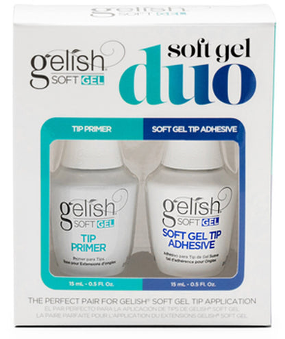 Gelish Soft Gel Duo Primer 0.5 oz & Adhesive 0.5 oz #1121802 Gelish