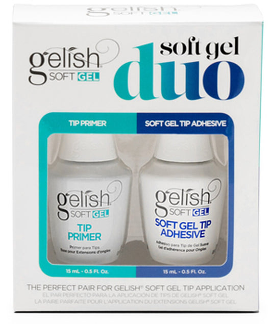 Gelish Soft Gel Duo Primer 0.5 oz & Adhesive 0.5 oz #1121802 Gelish