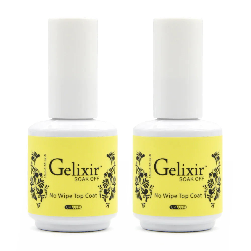 Gelixir Soak Off No Wipe Topcoat 0.5 oz Gelixir