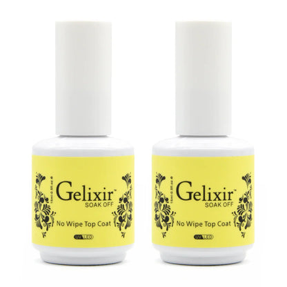 Gelixir Soak Off No Wipe Topcoat 0.5 oz Gelixir