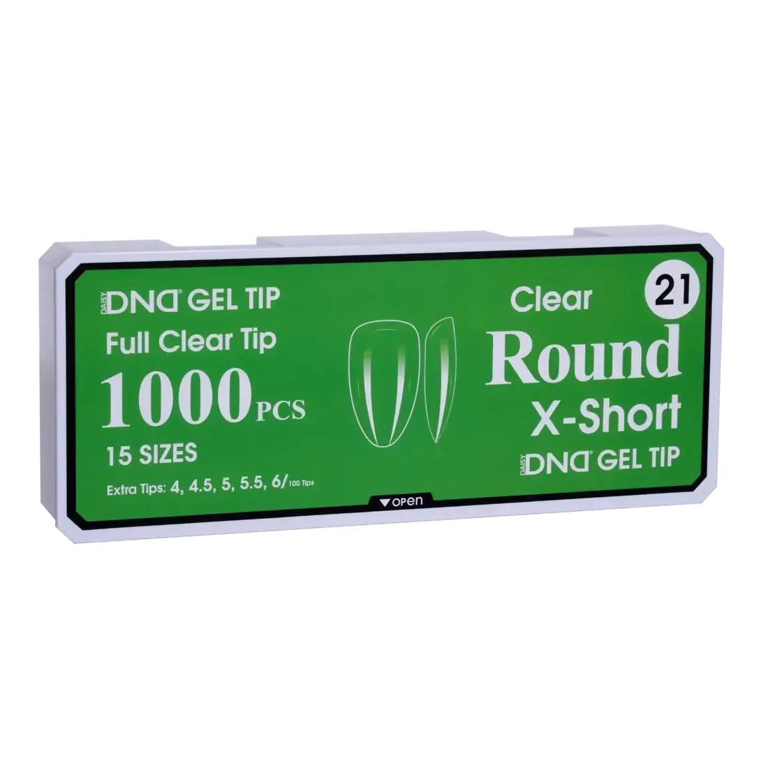 DND Soft Gel Tips - Round X-Short #21