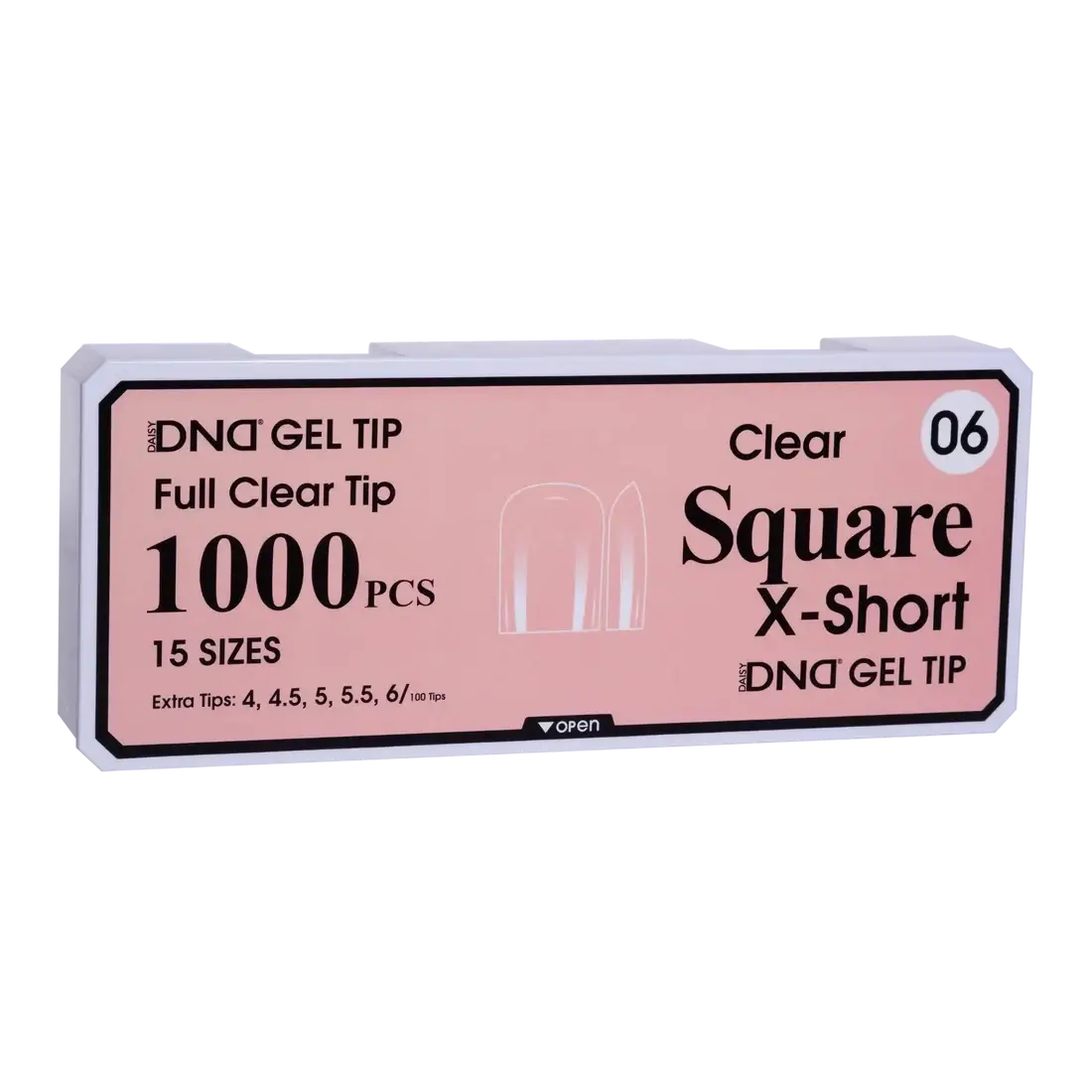DND Soft Gel Tips - Square X-Short #06