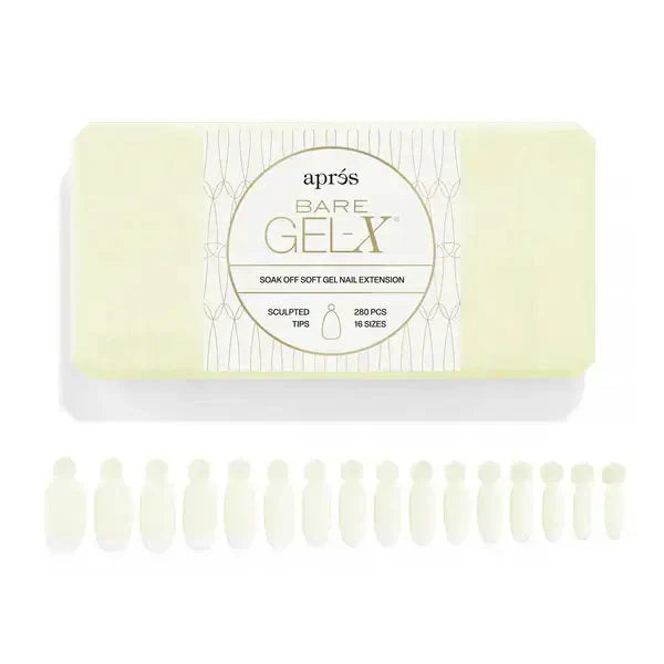 Aprés Bare Gel-X® Sculpted Box of Tips (16 sizes, 280pcs) apres