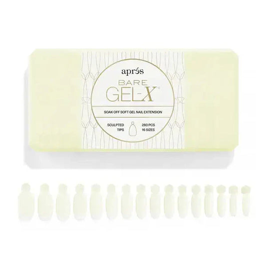 Aprés Bare Gel-X® Sculpted Box of Tips (16 sizes, 280pcs) apres