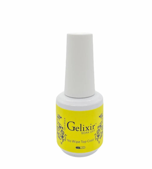 Gelixir Soak Off No Wipe Topcoat 0.5 oz Gelixir