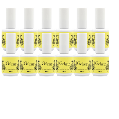 Gelixir Soak Off No Wipe Topcoat 0.5 oz Gelixir