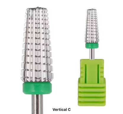 MN Beauty- Nail Drill Bit Coarse 5in1 Umbrella TLR 3/32