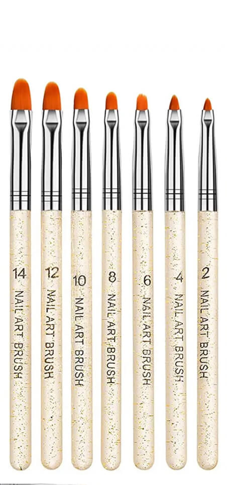 7pcs/Gel Nail Art Brush set Premier Nail Supply