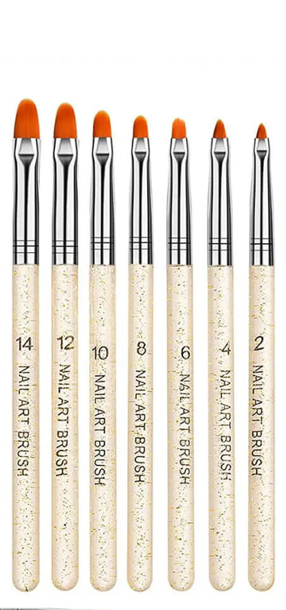 7pcs/Gel Nail Art Brush set Premier Nail Supply
