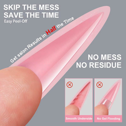 Nail Tip Extensions Coffin Dual Nail Forms 256pcs#1/6339-12 Beyond Beauty Page
