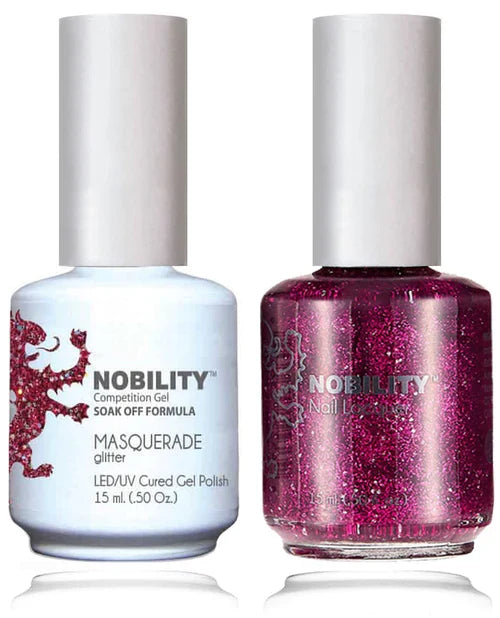 Lechat Nobility Gel Polish & Nail Lacquer - Masquerade 0.5 oz - #NBCS130 Nobility