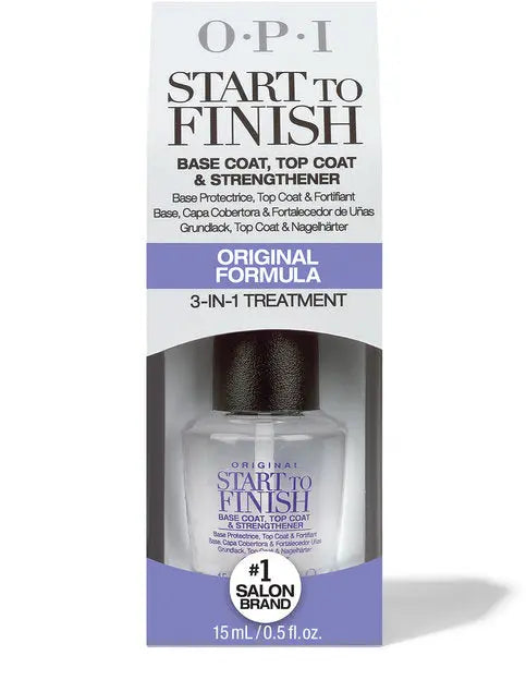 OPI Nail Lacquer - Start-To-Finish Base Coat, Topcoat & Strengthener 0.5 oz OPI
